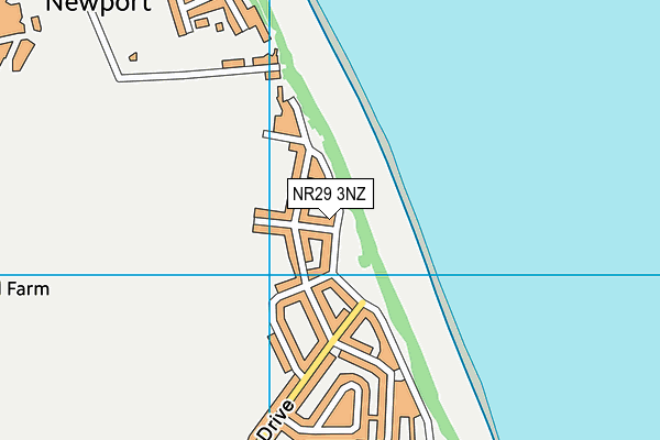 NR29 3NZ map - OS VectorMap District (Ordnance Survey)