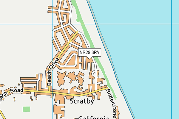 NR29 3PA map - OS VectorMap District (Ordnance Survey)