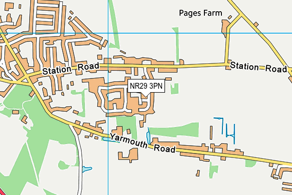 NR29 3PN map - OS VectorMap District (Ordnance Survey)
