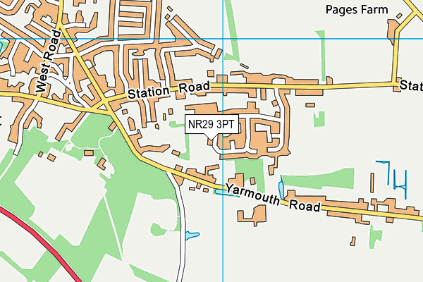 NR29 3PT map - OS VectorMap District (Ordnance Survey)