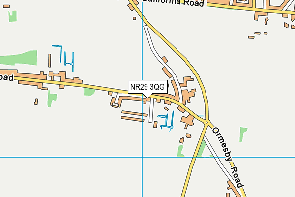 NR29 3QG map - OS VectorMap District (Ordnance Survey)