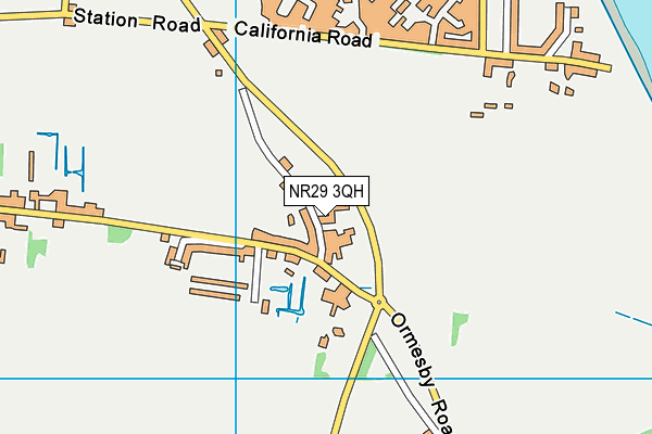 NR29 3QH map - OS VectorMap District (Ordnance Survey)