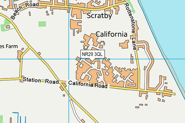 NR29 3QL map - OS VectorMap District (Ordnance Survey)