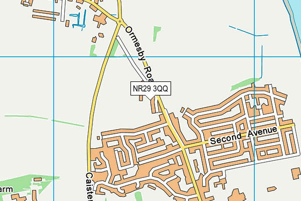 NR29 3QQ map - OS VectorMap District (Ordnance Survey)