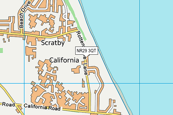 NR29 3QT map - OS VectorMap District (Ordnance Survey)