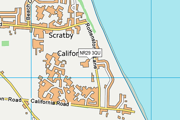 NR29 3QU map - OS VectorMap District (Ordnance Survey)