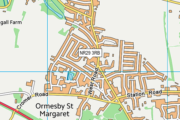 NR29 3RB map - OS VectorMap District (Ordnance Survey)