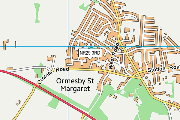 NR29 3RD map - OS VectorMap District (Ordnance Survey)