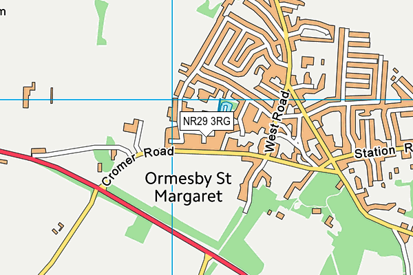 NR29 3RG map - OS VectorMap District (Ordnance Survey)