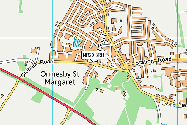 NR29 3RH map - OS VectorMap District (Ordnance Survey)