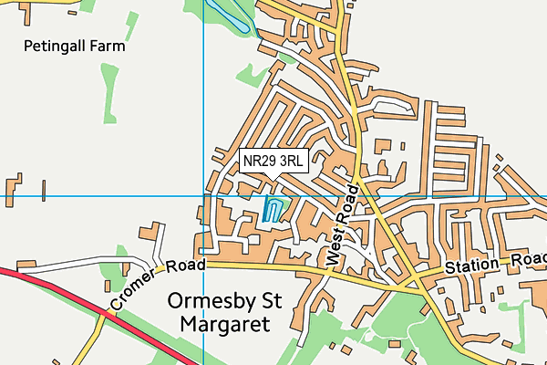 NR29 3RL map - OS VectorMap District (Ordnance Survey)