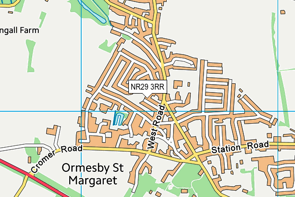 NR29 3RR map - OS VectorMap District (Ordnance Survey)