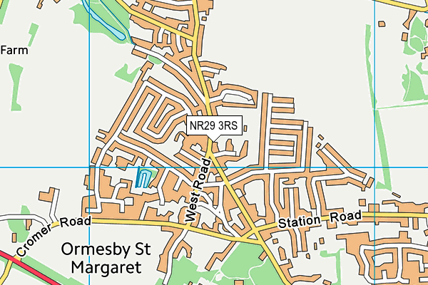 NR29 3RS map - OS VectorMap District (Ordnance Survey)