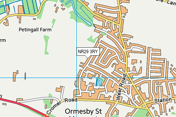NR29 3RY map - OS VectorMap District (Ordnance Survey)