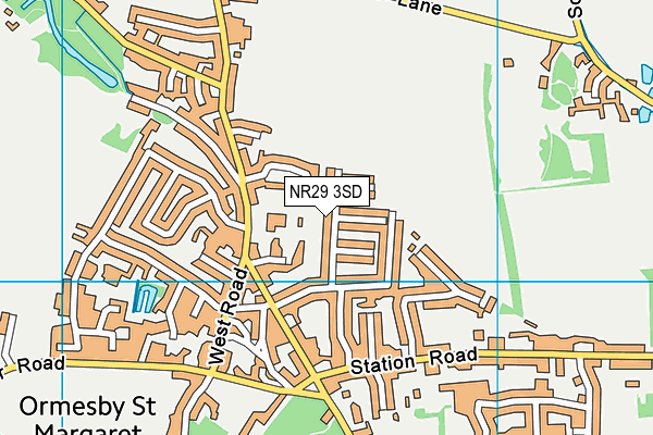 NR29 3SD map - OS VectorMap District (Ordnance Survey)