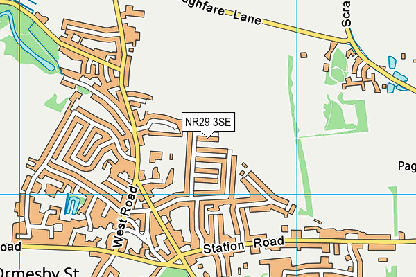 NR29 3SE map - OS VectorMap District (Ordnance Survey)