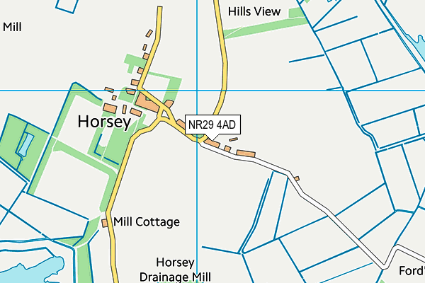 NR29 4AD map - OS VectorMap District (Ordnance Survey)