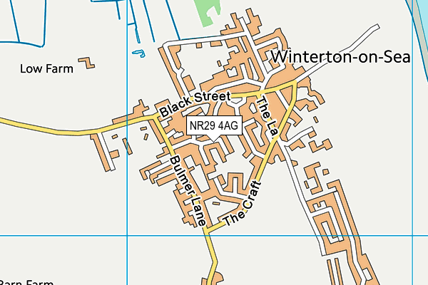 NR29 4AG map - OS VectorMap District (Ordnance Survey)