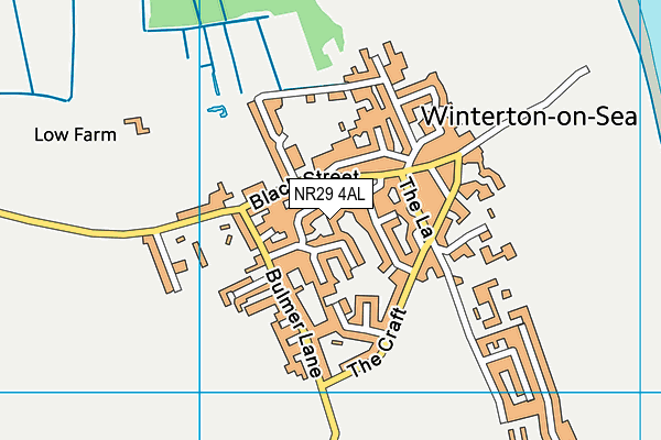 NR29 4AL map - OS VectorMap District (Ordnance Survey)