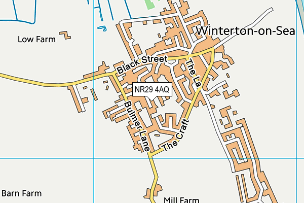 NR29 4AQ map - OS VectorMap District (Ordnance Survey)