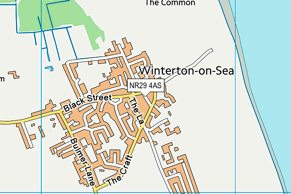 NR29 4AS map - OS VectorMap District (Ordnance Survey)