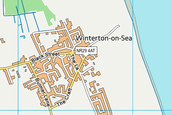 NR29 4AT map - OS VectorMap District (Ordnance Survey)