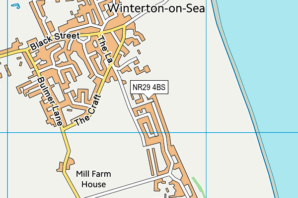 NR29 4BS map - OS VectorMap District (Ordnance Survey)