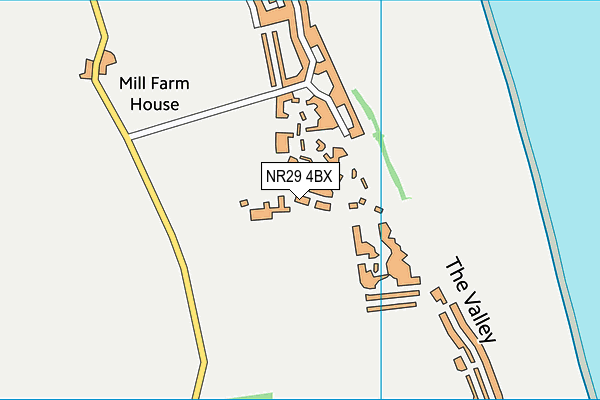 NR29 4BX map - OS VectorMap District (Ordnance Survey)