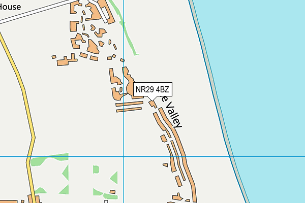 NR29 4BZ map - OS VectorMap District (Ordnance Survey)