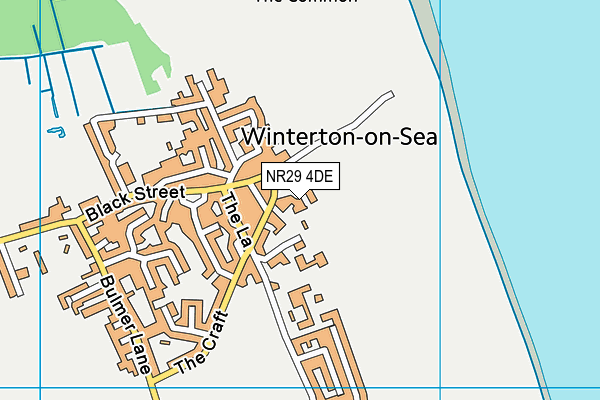 NR29 4DE map - OS VectorMap District (Ordnance Survey)