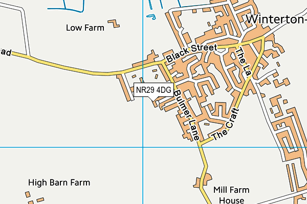 NR29 4DG map - OS VectorMap District (Ordnance Survey)