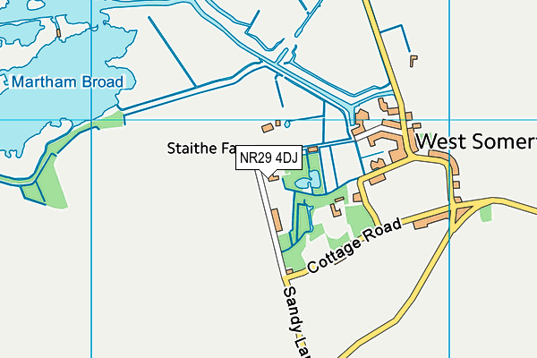 NR29 4DJ map - OS VectorMap District (Ordnance Survey)