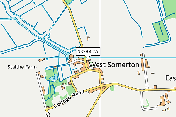 NR29 4DW map - OS VectorMap District (Ordnance Survey)