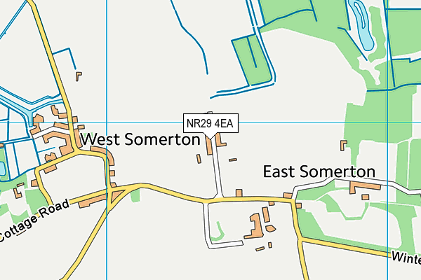 NR29 4EA map - OS VectorMap District (Ordnance Survey)