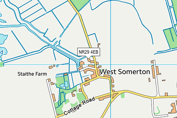 NR29 4EB map - OS VectorMap District (Ordnance Survey)