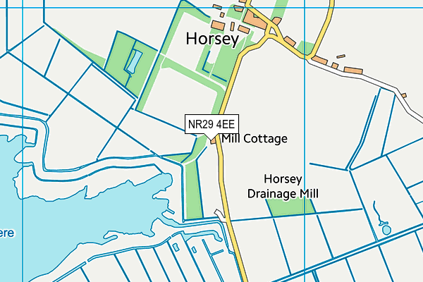 NR29 4EE map - OS VectorMap District (Ordnance Survey)