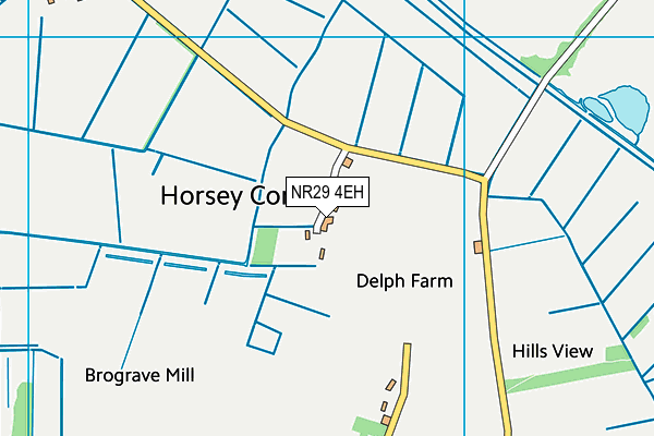 NR29 4EH map - OS VectorMap District (Ordnance Survey)