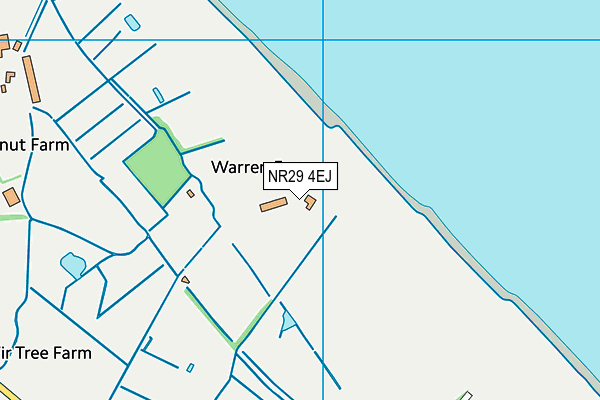NR29 4EJ map - OS VectorMap District (Ordnance Survey)