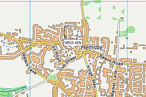 NR29 4EN map - OS VectorMap District (Ordnance Survey)