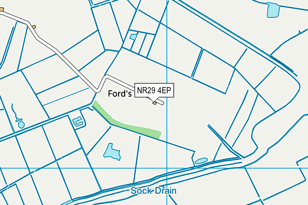 NR29 4EP map - OS VectorMap District (Ordnance Survey)