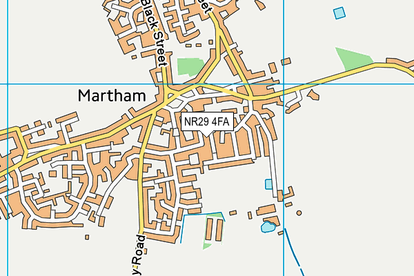 NR29 4FA map - OS VectorMap District (Ordnance Survey)