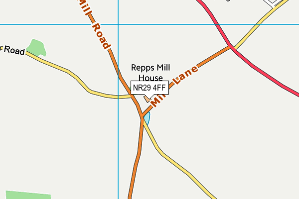 NR29 4FF map - OS VectorMap District (Ordnance Survey)