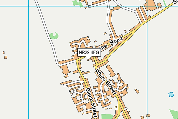 NR29 4FG map - OS VectorMap District (Ordnance Survey)