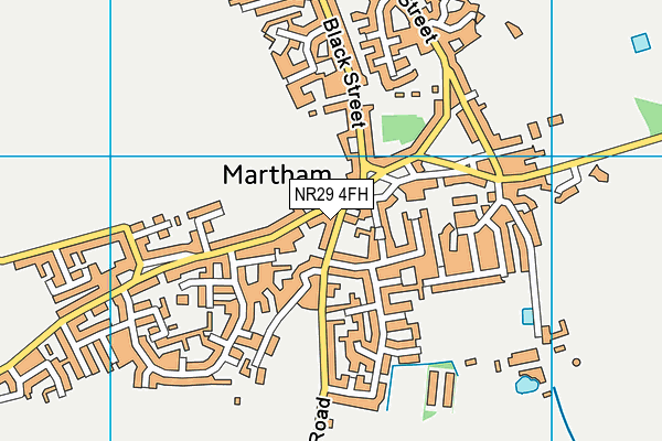 NR29 4FH map - OS VectorMap District (Ordnance Survey)