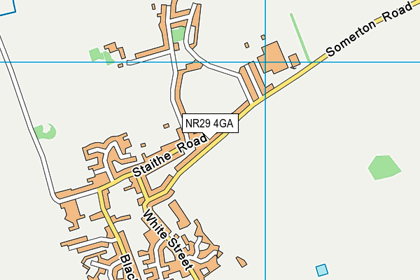 NR29 4GA map - OS VectorMap District (Ordnance Survey)