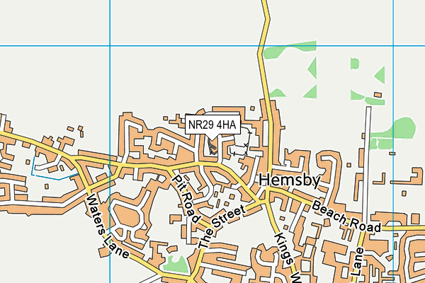 NR29 4HA map - OS VectorMap District (Ordnance Survey)