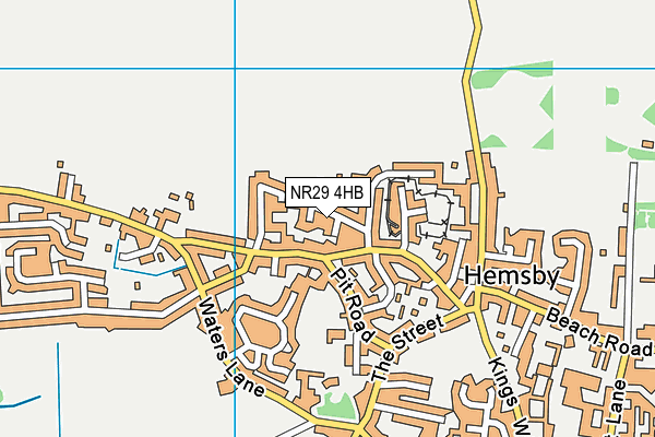 NR29 4HB map - OS VectorMap District (Ordnance Survey)