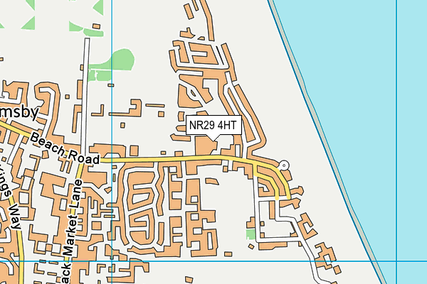NR29 4HT map - OS VectorMap District (Ordnance Survey)
