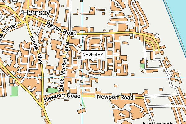 NR29 4HY map - OS VectorMap District (Ordnance Survey)