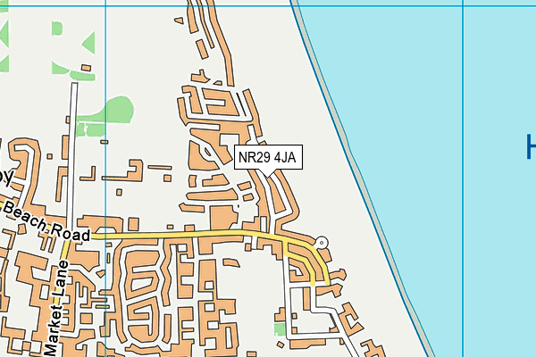 NR29 4JA map - OS VectorMap District (Ordnance Survey)